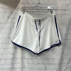 Nike white and navy size large (12-14) shorts